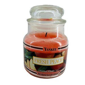 Yankee Candle Fresh Peach Black Band 3.7 oz Jar Retired